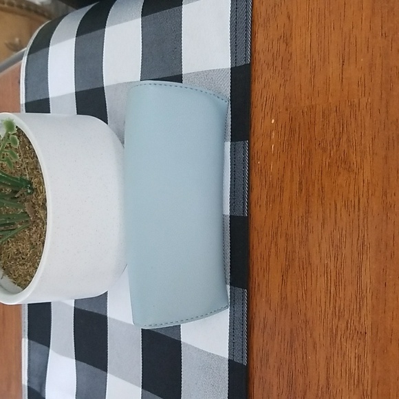 Feisedi Blue Eyeglass Case Faux Leather Protective Case for Eyewear - Picture 4 of 7